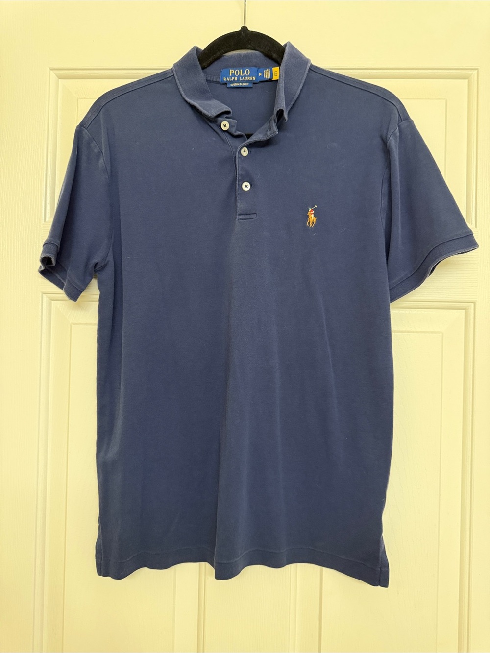 Polo by Ralph Lauren Navy Short-Sleeve Polo with Gold Pony - Picture 5 of 5